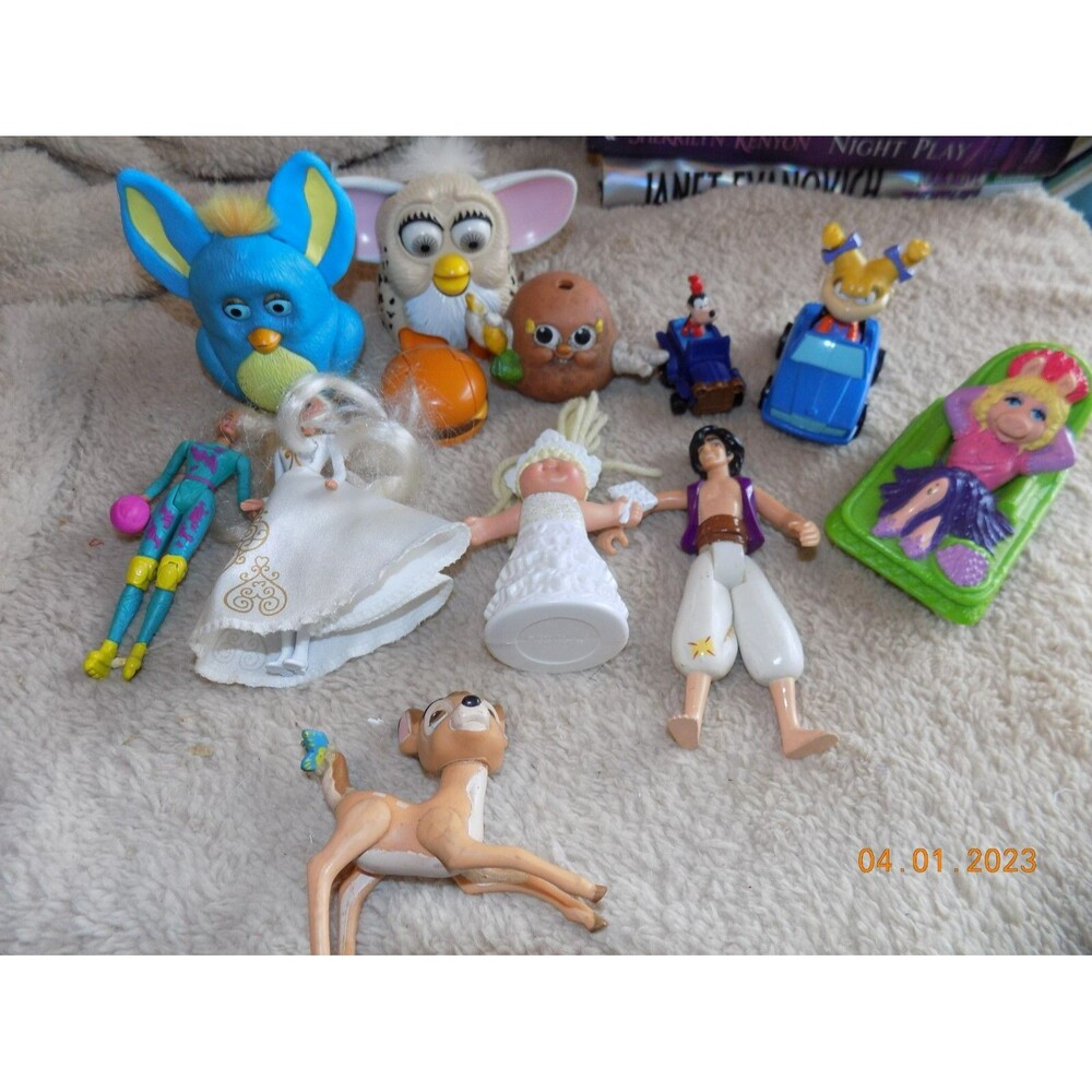 Lot of various McDonald's toys from 80s 90s Barbie Furby